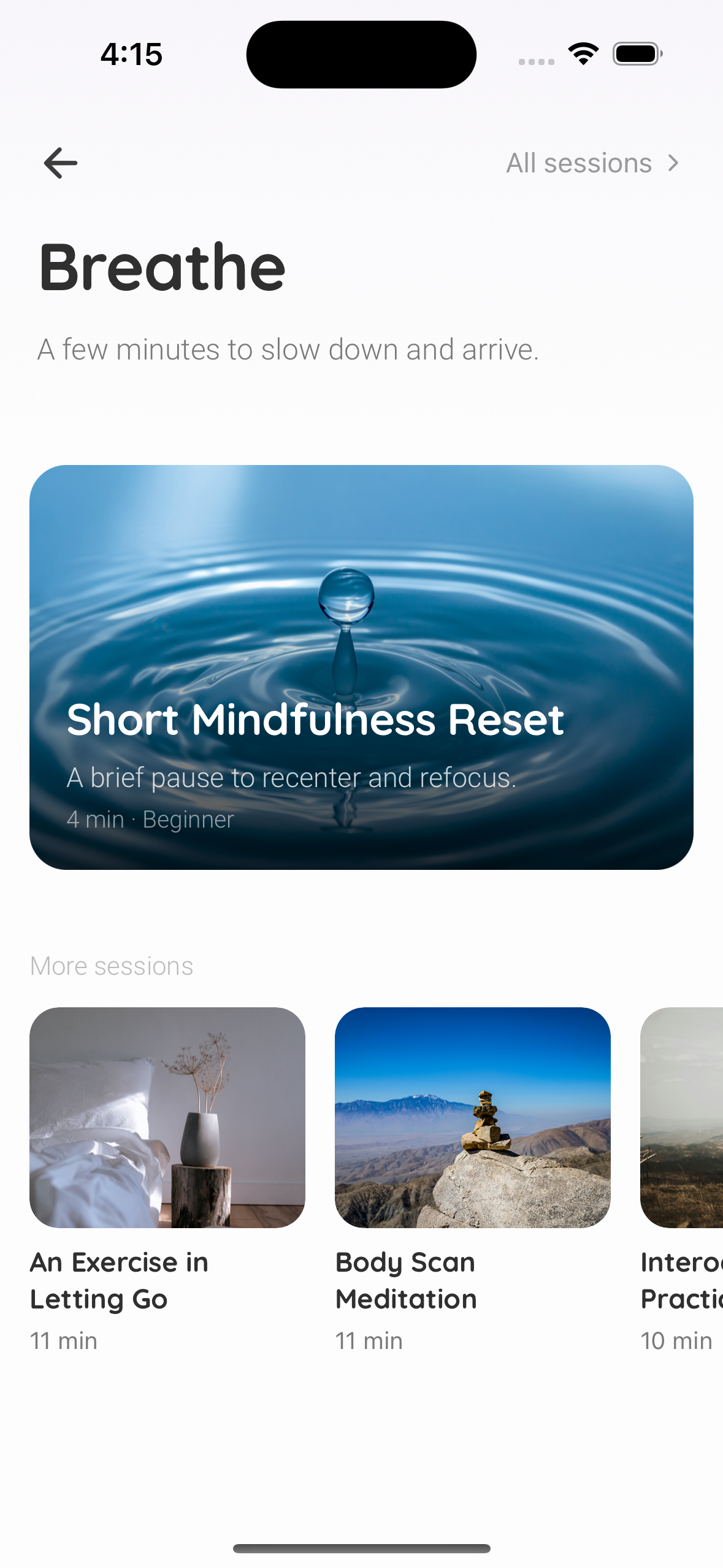 Breathe — guided meditation